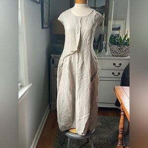Sleeveless Linen Dress